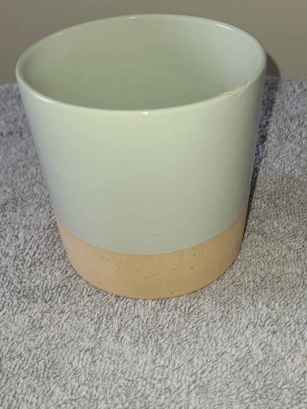 Ceramic Two-Tone Planter Pot